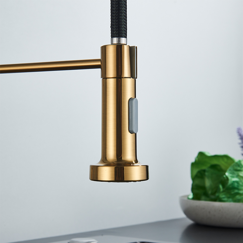 Brushed Gold Kitchen Faucet Pu - Pull Down Spray Kitchen Faucet Brushed Nickel review and price